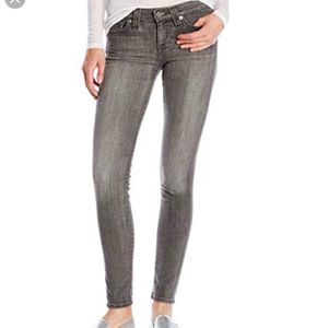 Big Star Vintage Grey Mid Rise Alex Skinny Jeans